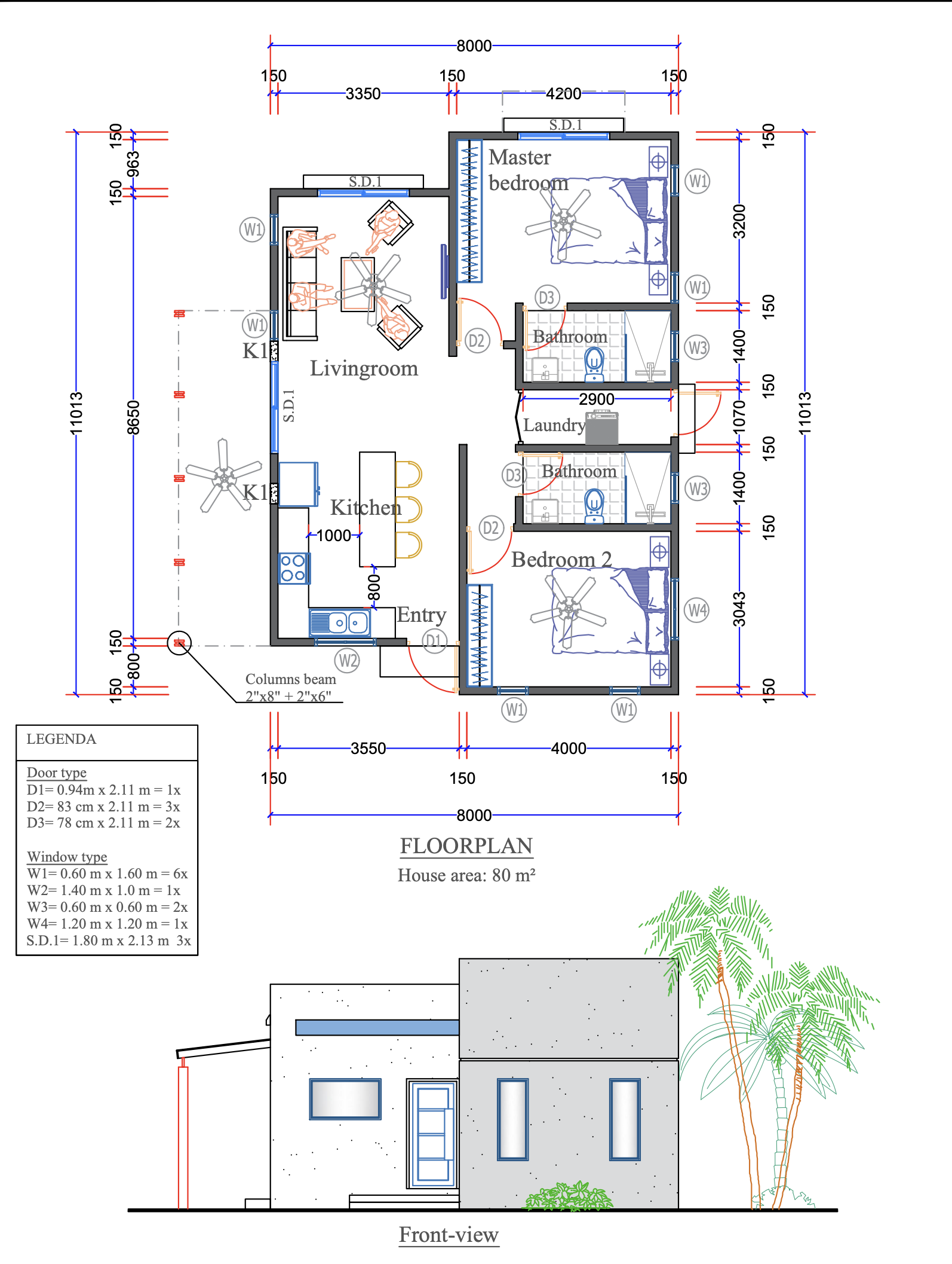 master plan, front view- Reina Sophia Residences