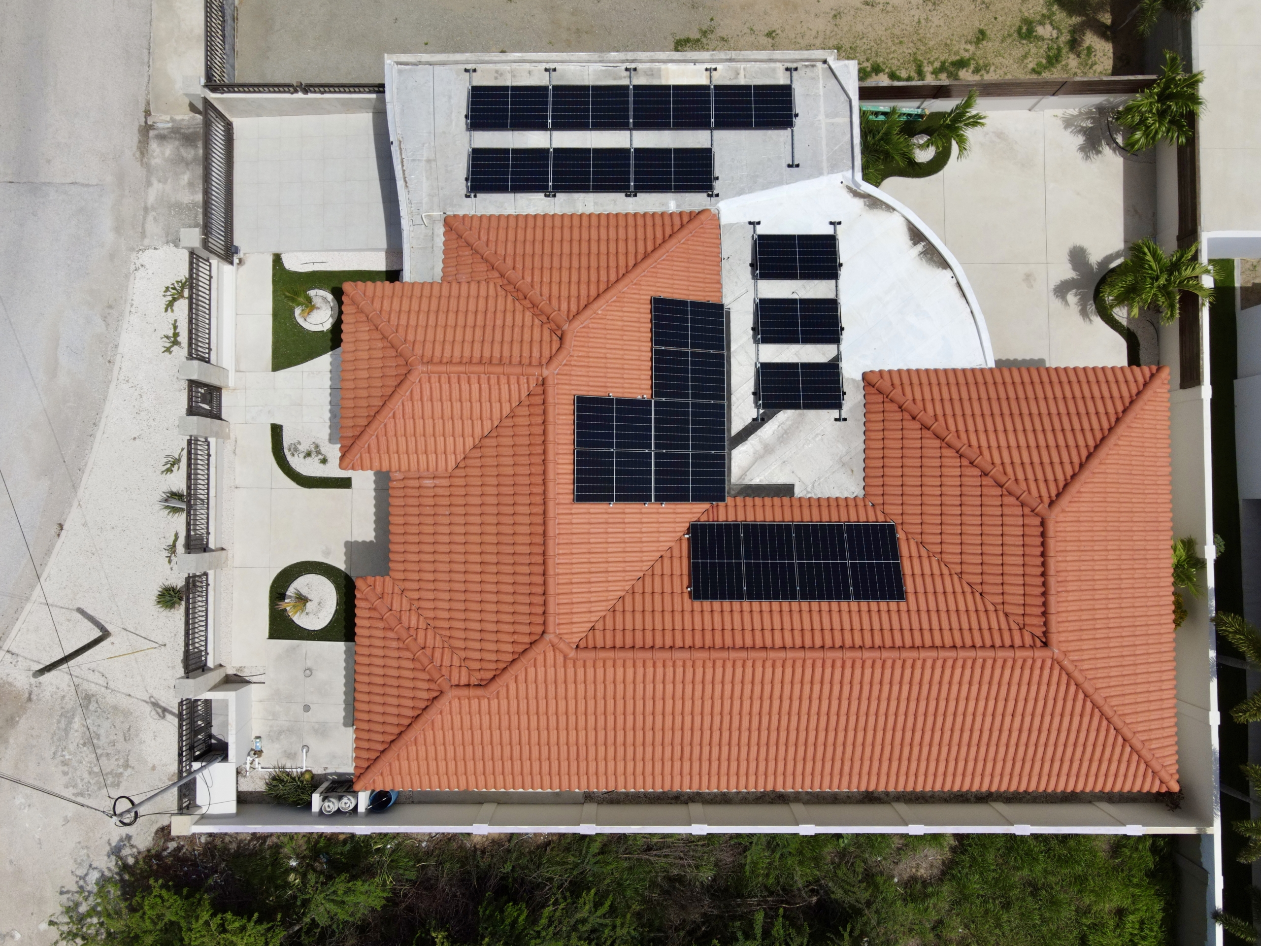 solar panels, aereal view, General Majoor De Bruynewijk 227