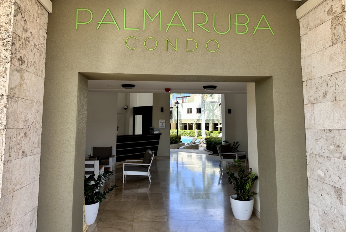PalmAruba Condo Entrance for Sale - Rent
