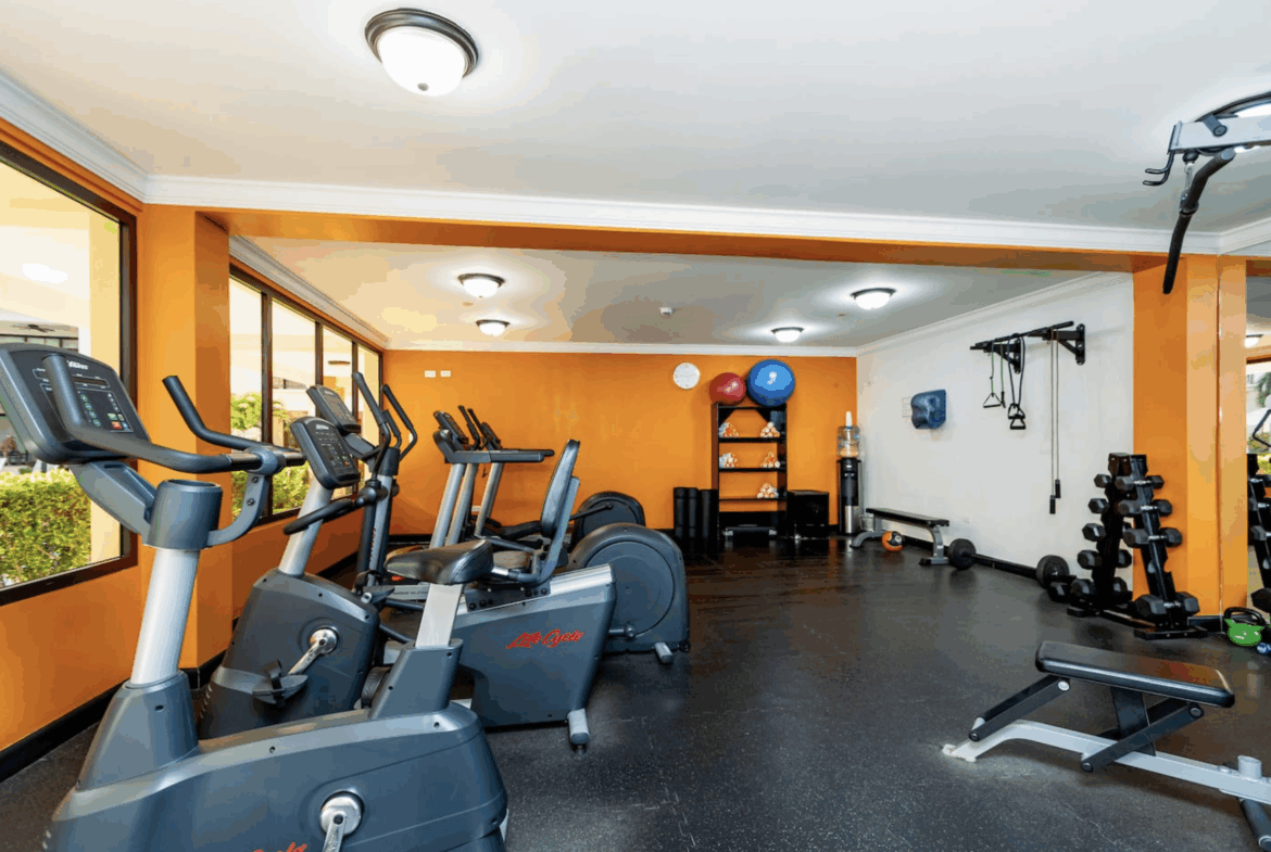 gym at Palm Aruba ❤️ Condo FOR SALE