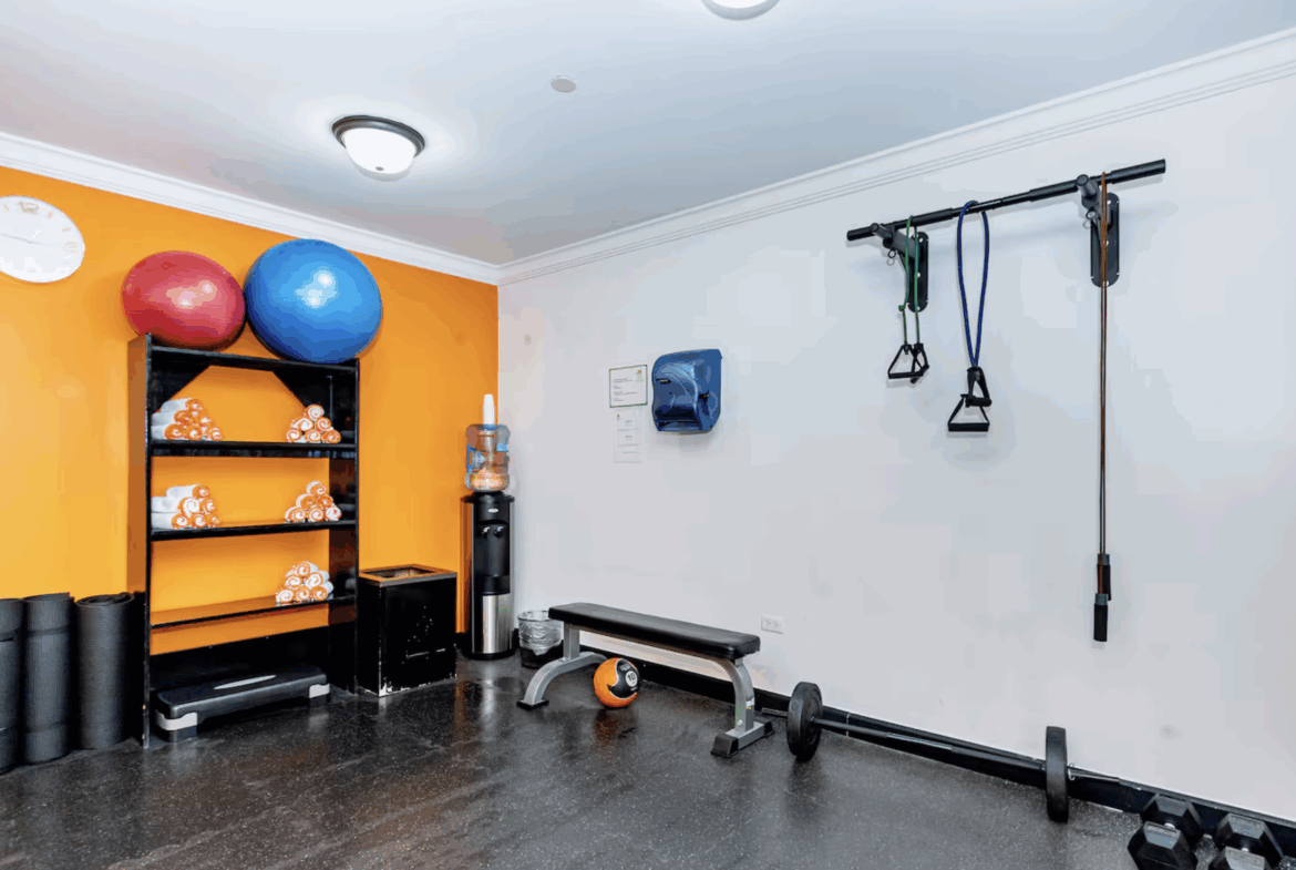 gym room at Palm Aruba ❤️ Condo FOR SALE in Aruba