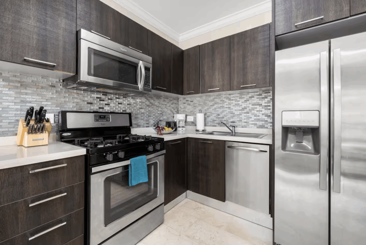 kitchen at Palm Aruba ❤️ Condo FOR SALE in Aruba