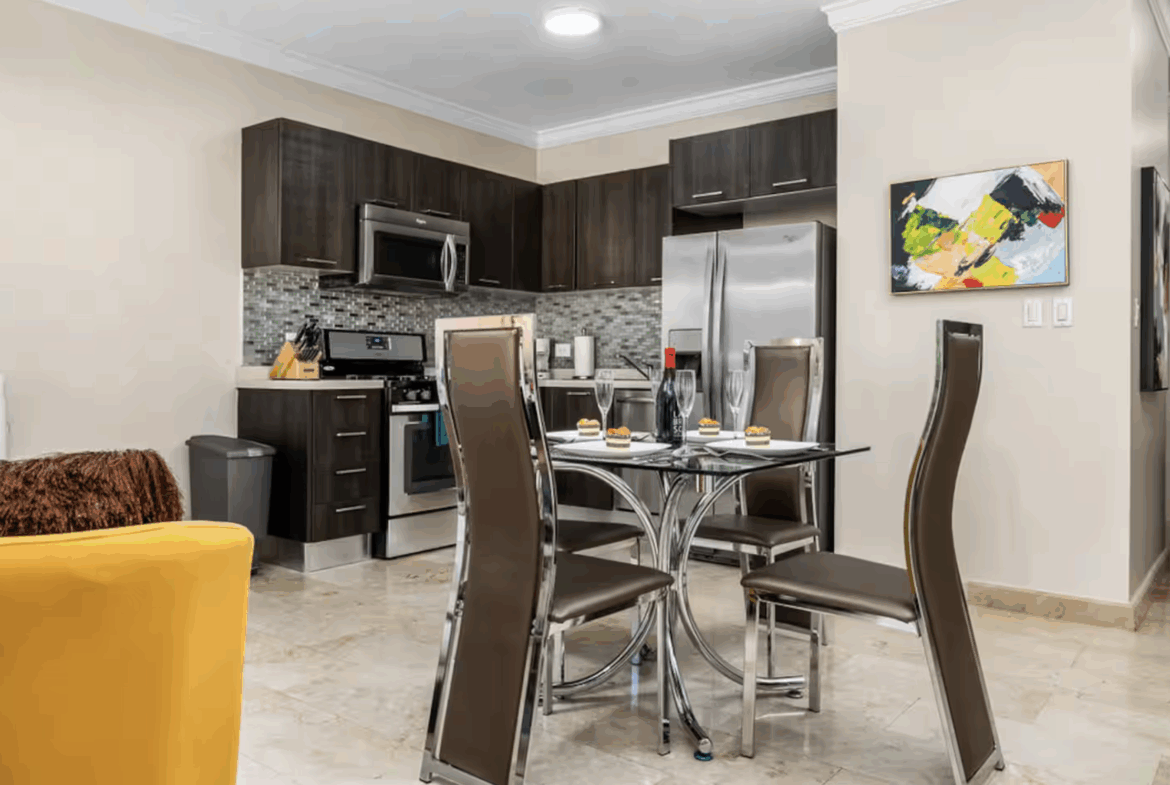 kitchen at Palm Aruba ❤️ Condo FOR SALE in Aruba