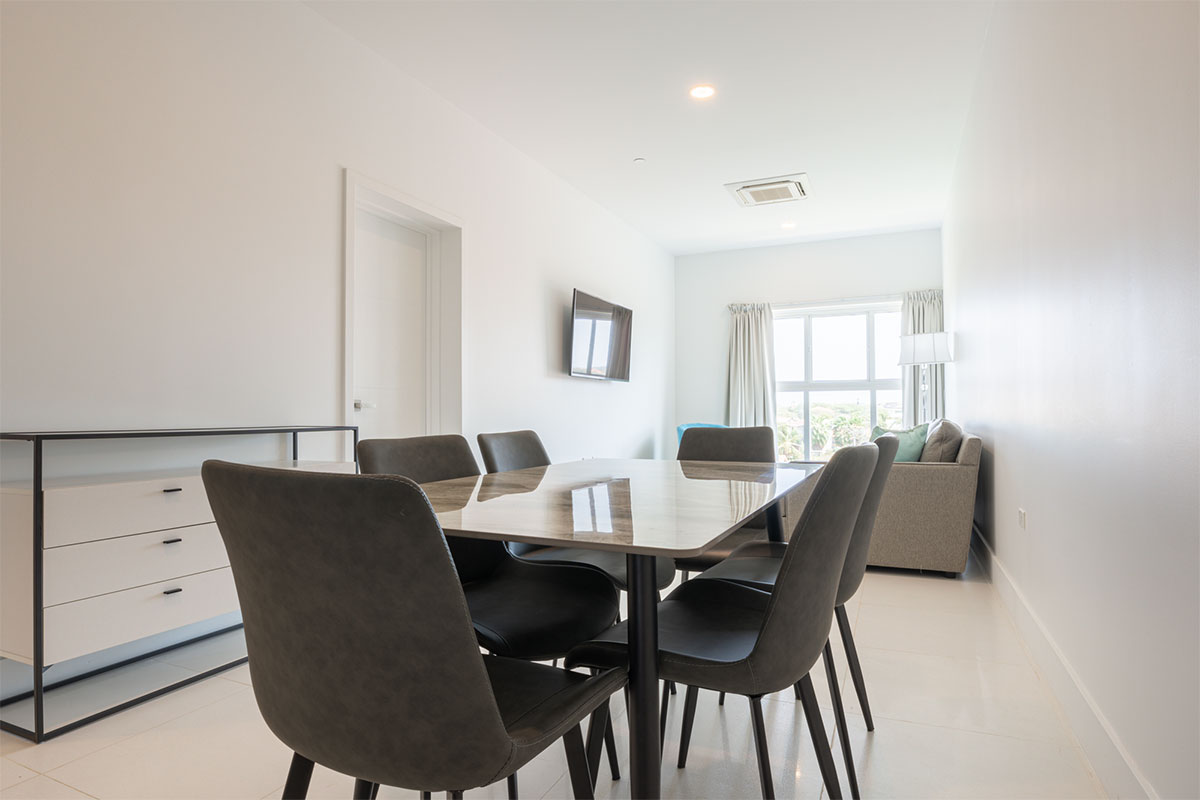 Living and 2-Bedroom Condo for Sale Heritage Residences at Aruba