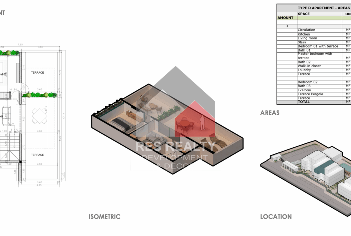 Plan - Type D apartment
