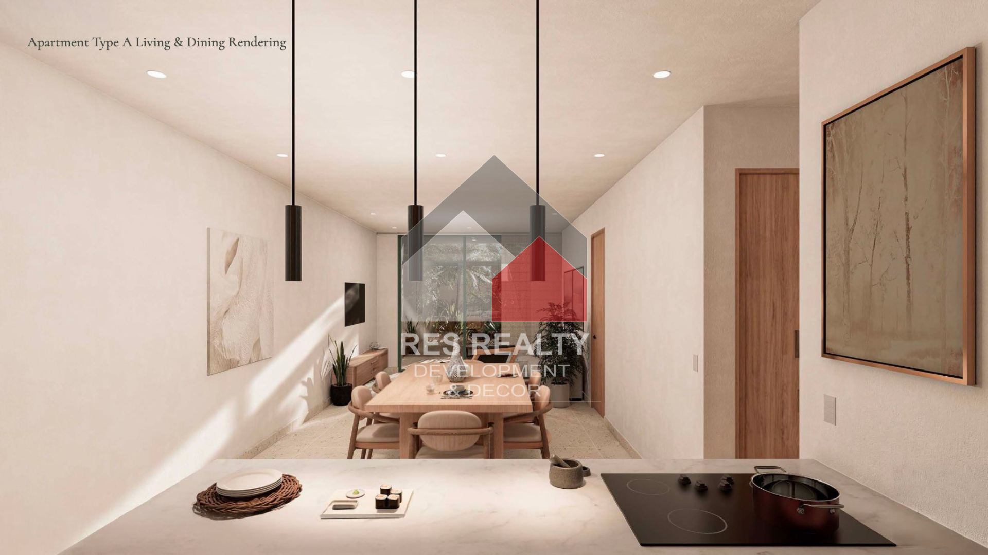 living room - Aruba Condos for Sale – at Washington Gardens